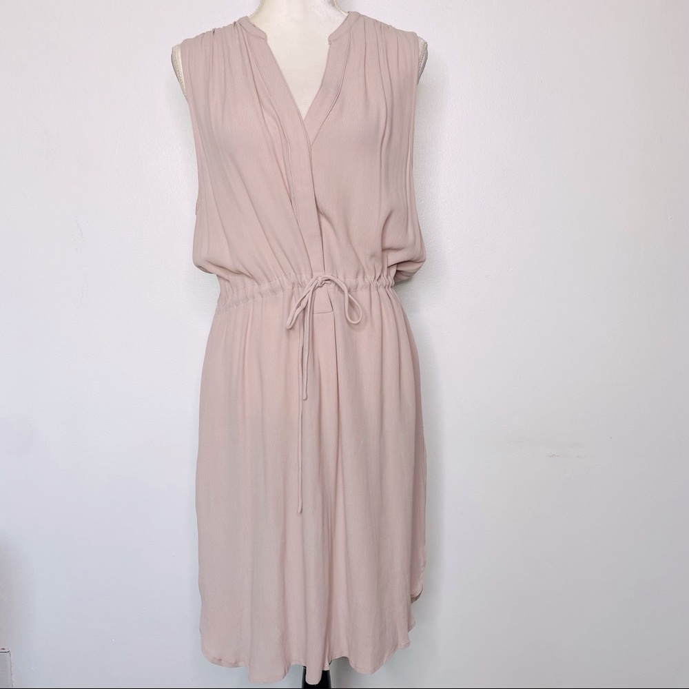 Ark & Co Blush Color Sleeveless Midi Dress Size Large
